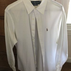 Polo white button down